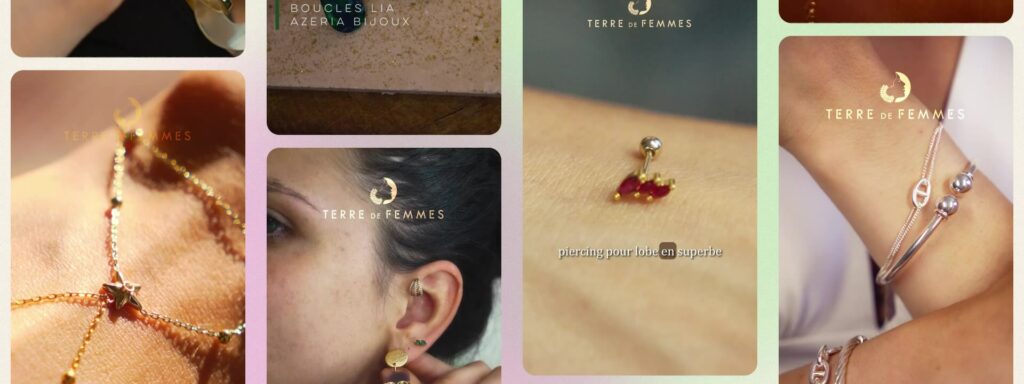 Vidéos réseaux sociaux posées pour Terre de Femmes, boutique de bijoux à Brest